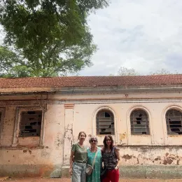 Euzânia Andrade, Noni Ostrower e Cleide Messi no futuro centro cult do matadouro - 02-12-2025