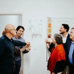 Inauguração da Oficina de gravura Ostrower